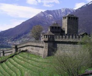 пазл Замок Монтебелло, Швейцария